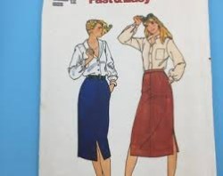 6759 BUTTERICK EASY 4 PIECE STRAIGHT SLIT SKIRT PATTERN SIZE 12